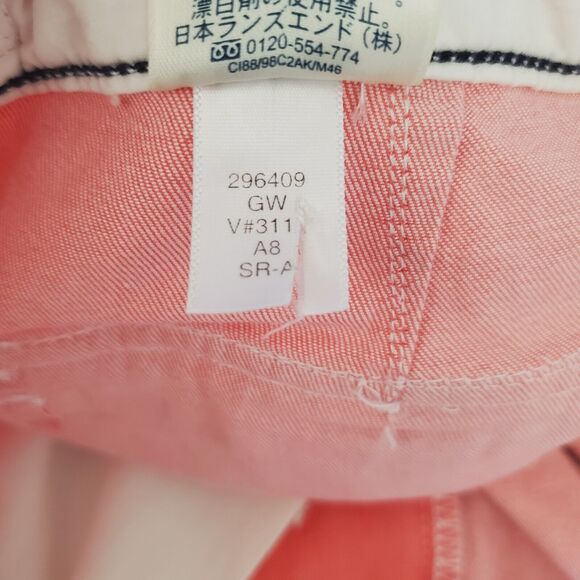 Lands End Skirt Womens Size 18 Pink Denim Straight Pockets Stretch Casual - Picture 11 of 11